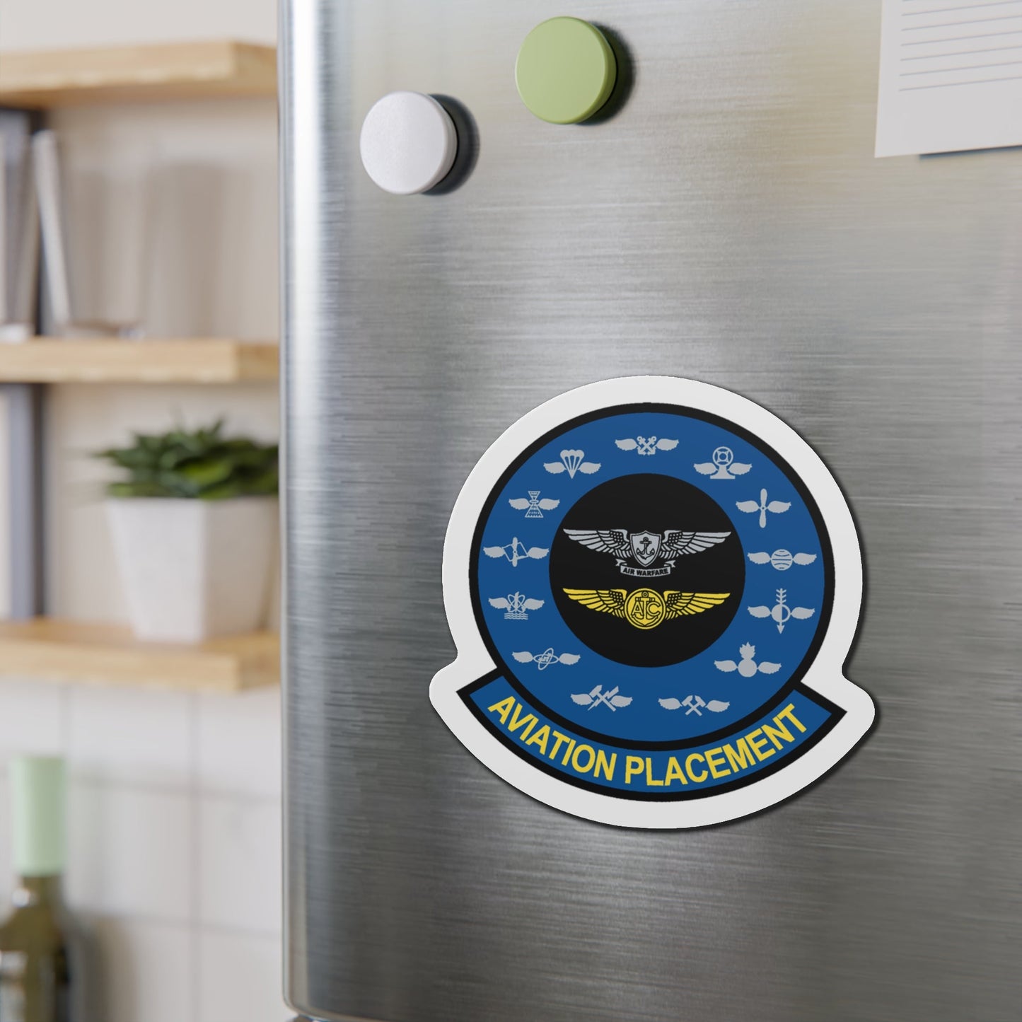 Aviation Placement (U.S. Navy) Die-Cut Magnet-The Sticker Space