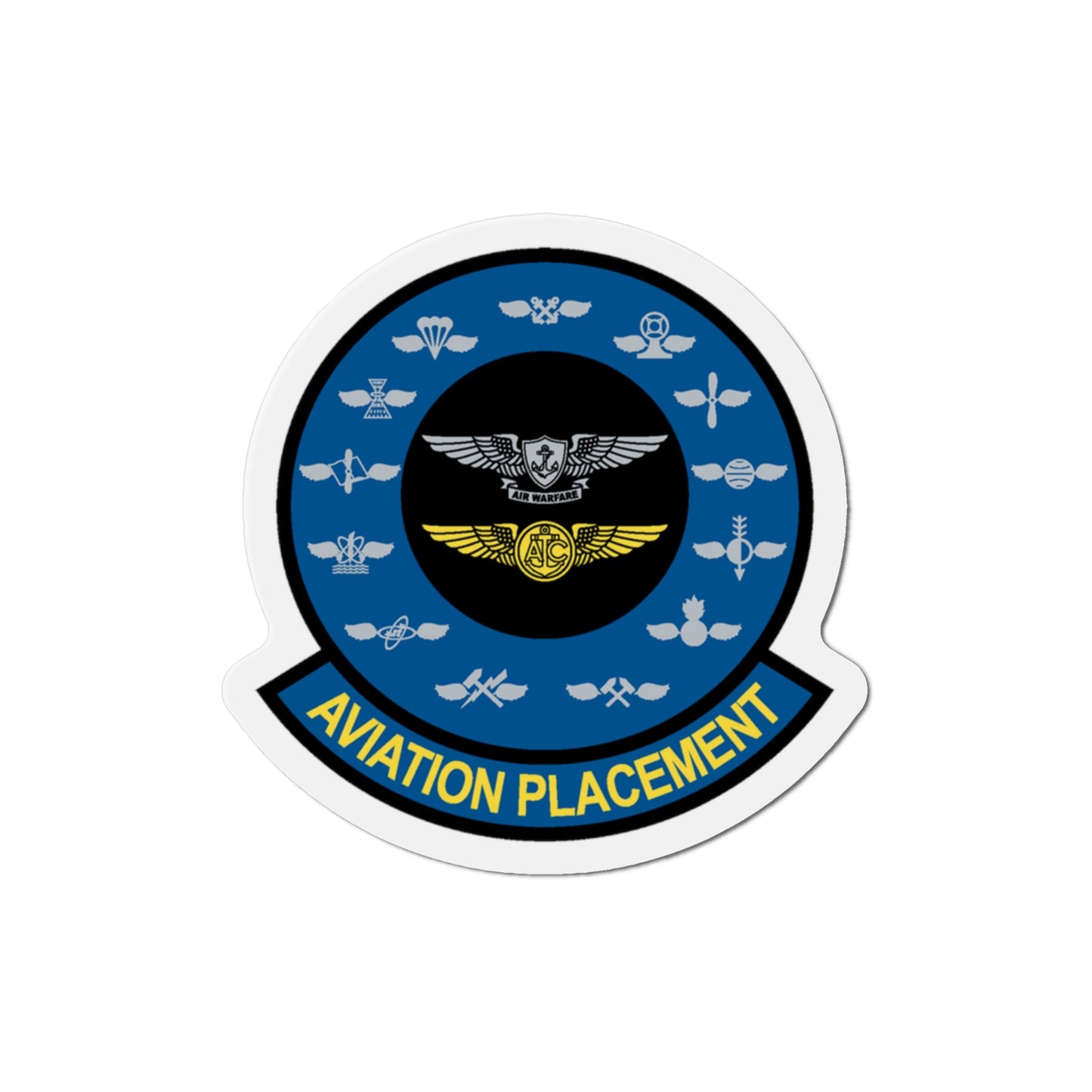 Aviation Placement (U.S. Navy) Die-Cut Magnet-3" x 3"-The Sticker Space