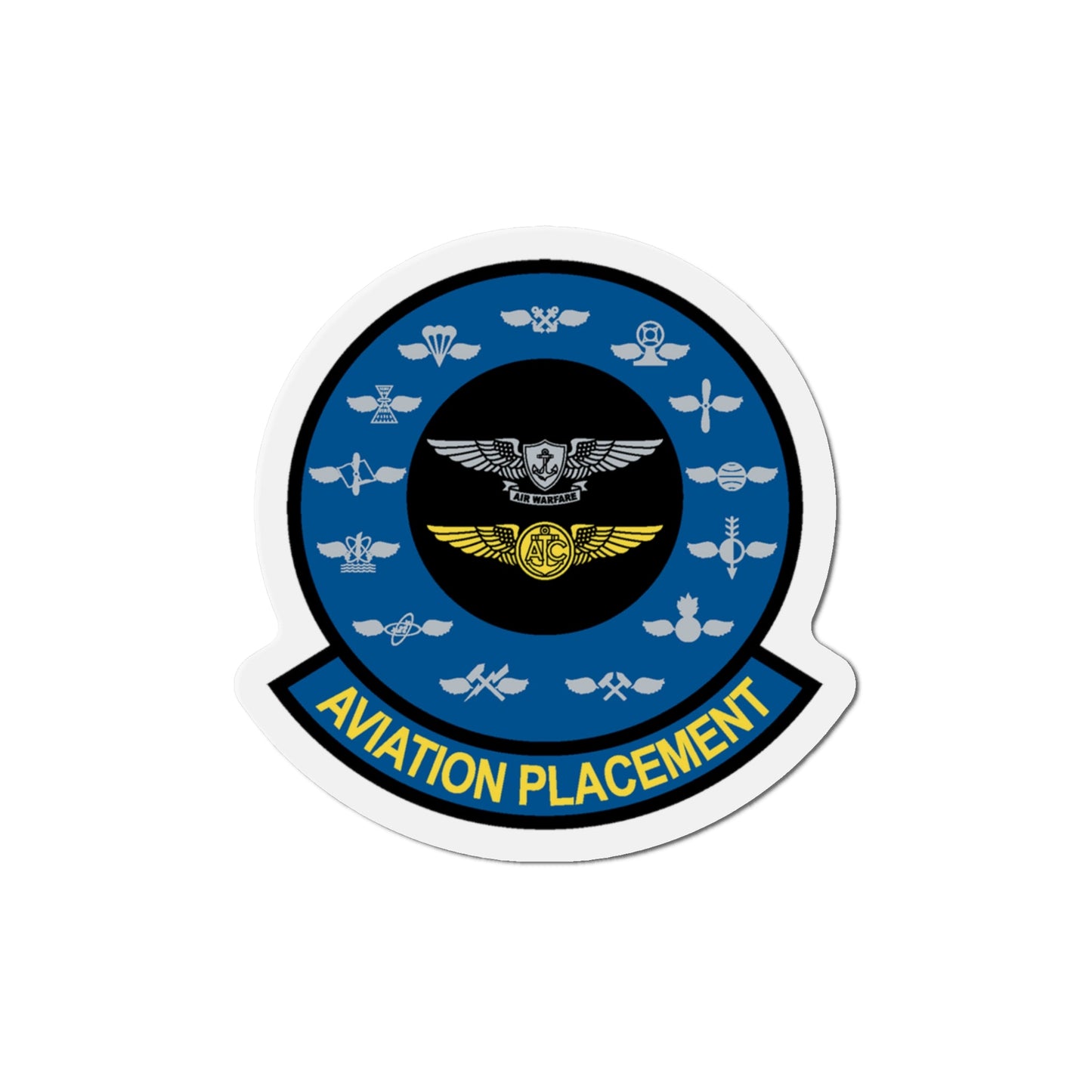 Aviation Placement (U.S. Navy) Die-Cut Magnet-5" x 5"-The Sticker Space