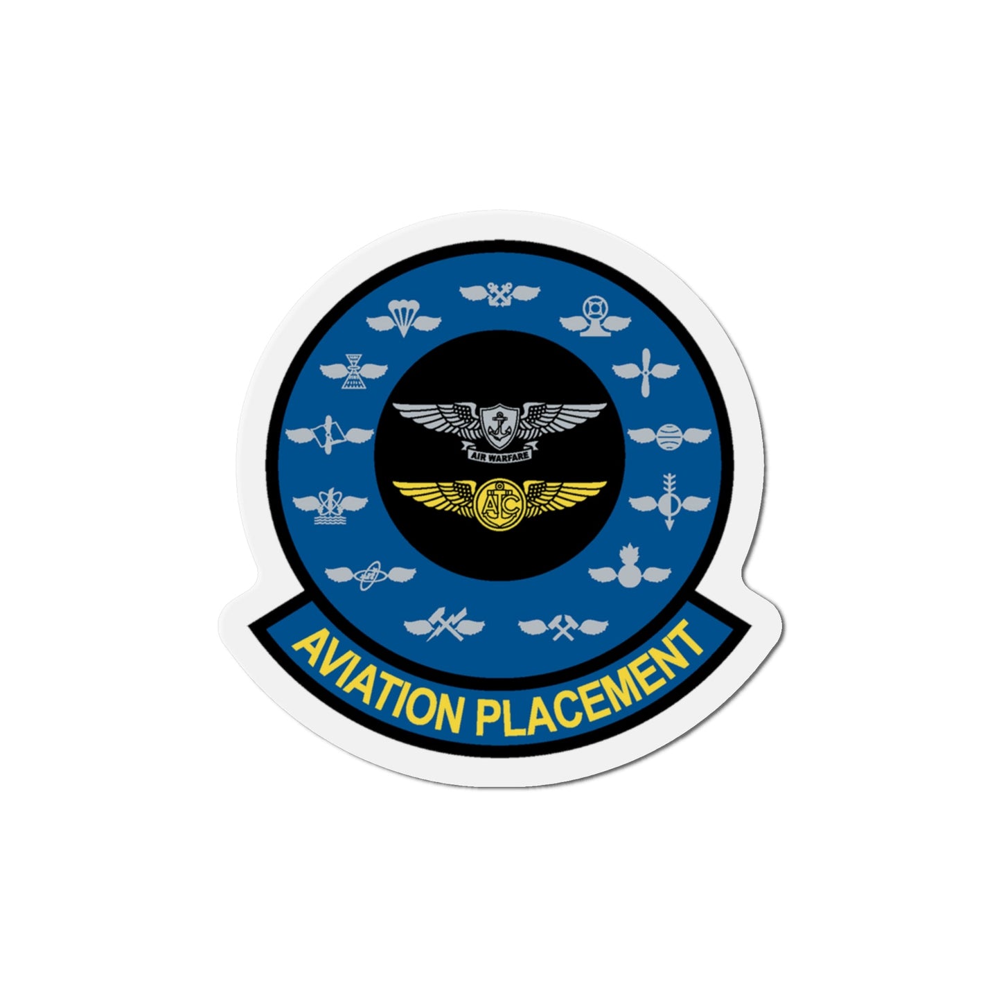 Aviation Placement (U.S. Navy) Die-Cut Magnet-6 × 6"-The Sticker Space