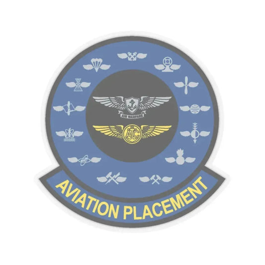 Aviation Placement (U.S. Navy) STICKER Vinyl Kiss-Cut Decal 2 Inch Transparent - The Sticker Space
