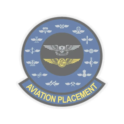 Aviation Placement (U.S. Navy) STICKER Vinyl Kiss-Cut Decal 3 Inch Transparent - The Sticker Space