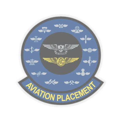 Aviation Placement (U.S. Navy) STICKER Vinyl Kiss-Cut Decal 4 Inch Transparent - The Sticker Space