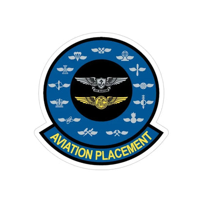 Aviation Placement (U.S. Navy) Transparent STICKER Die-Cut Vinyl Decal 6 Inch Transparent - The Sticker Space