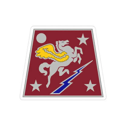 Aviation Systems Command (U.S. Army) REVERSE PRINT Transparent Die-Cut STICKER 2 Inch Die-Cut Transparent - The Sticker Space