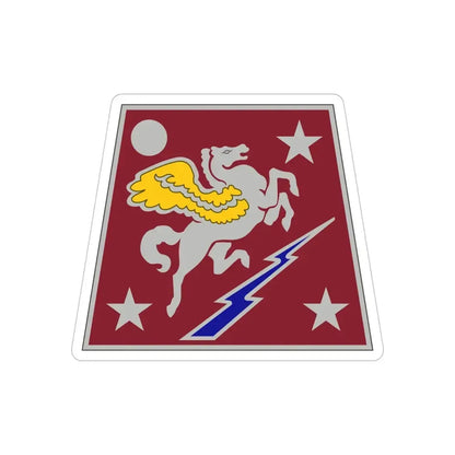 Aviation Systems Command (U.S. Army) REVERSE PRINT Transparent Die-Cut STICKER 5 Inch Die-Cut Transparent - The Sticker Space