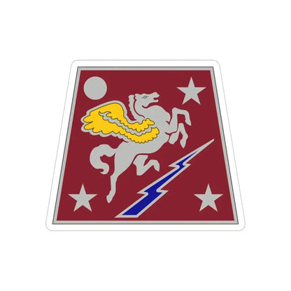 Aviation Systems Command (U.S. Army) REVERSE PRINT Transparent Die-Cut STICKER - The Sticker Space