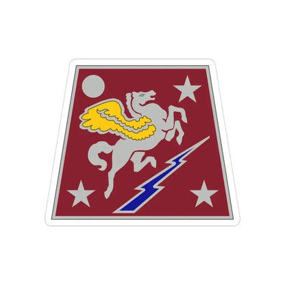 Aviation Systems Command (U.S. Army) REVERSE PRINT Transparent Die-Cut STICKER - The Sticker Space