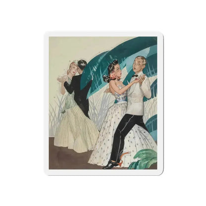 Avoid a Sudden Letdown, General Tire advertisement, 1941 (Magazine Illustration) Refrigerator Magnet 3 Inch Die-Cut - The Sticker Space