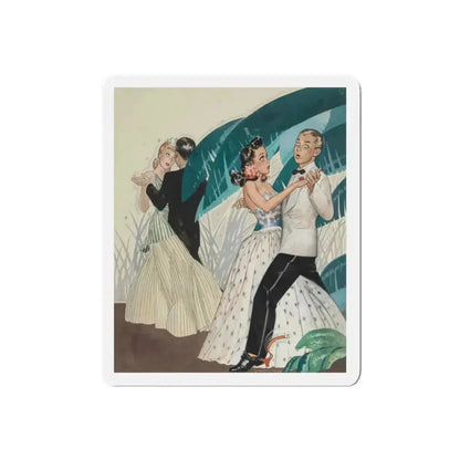 Avoid a Sudden Letdown, General Tire advertisement, 1941 (Magazine Illustration) Refrigerator Magnet 5 Inch Die-Cut - The Sticker Space