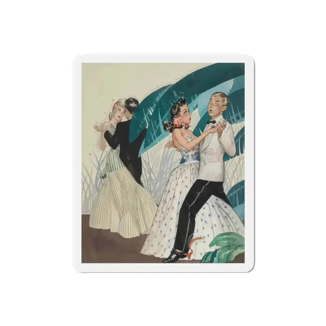 Avoid a Sudden Letdown, General Tire advertisement, 1941 (Magazine Illustration) Refrigerator Magnet - The Sticker Space