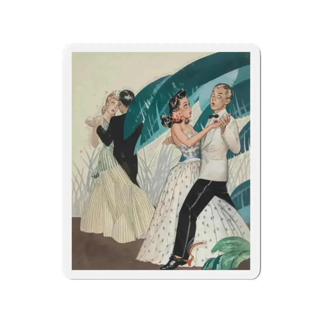 Avoid a Sudden Letdown, General Tire advertisement, 1941 (Magazine Illustration) Refrigerator Magnet - The Sticker Space