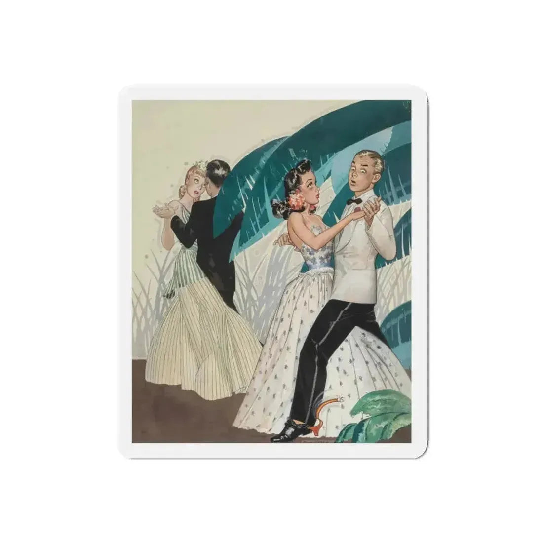 Avoid a Sudden Letdown, General Tire advertisement, 1941 (Magazine Illustration) Refrigerator Magnet - The Sticker Space