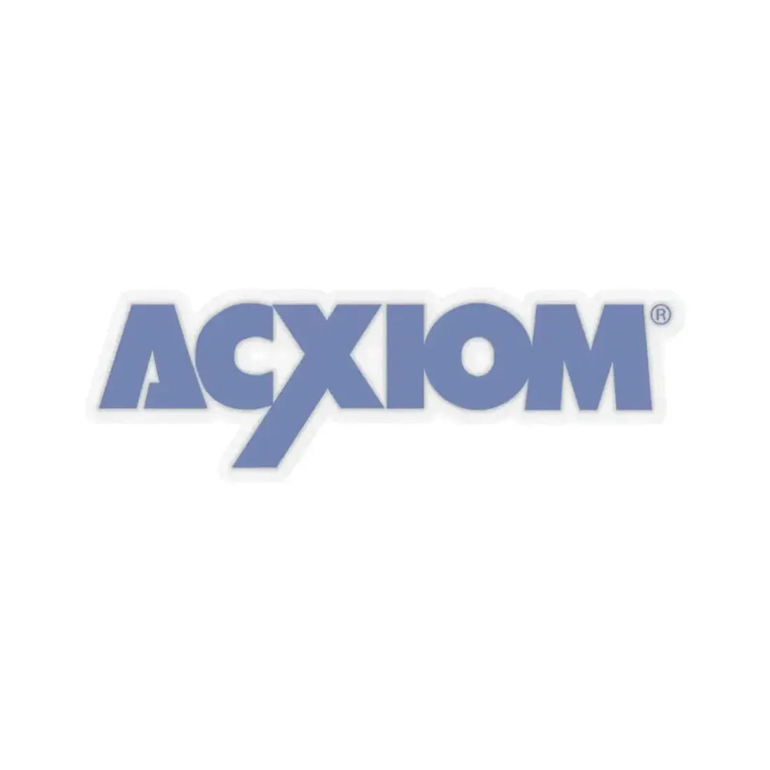 Axciom (1) (Logo) STICKER Vinyl Kiss-Cut Decal 6 Inch Transparent - The Sticker Space