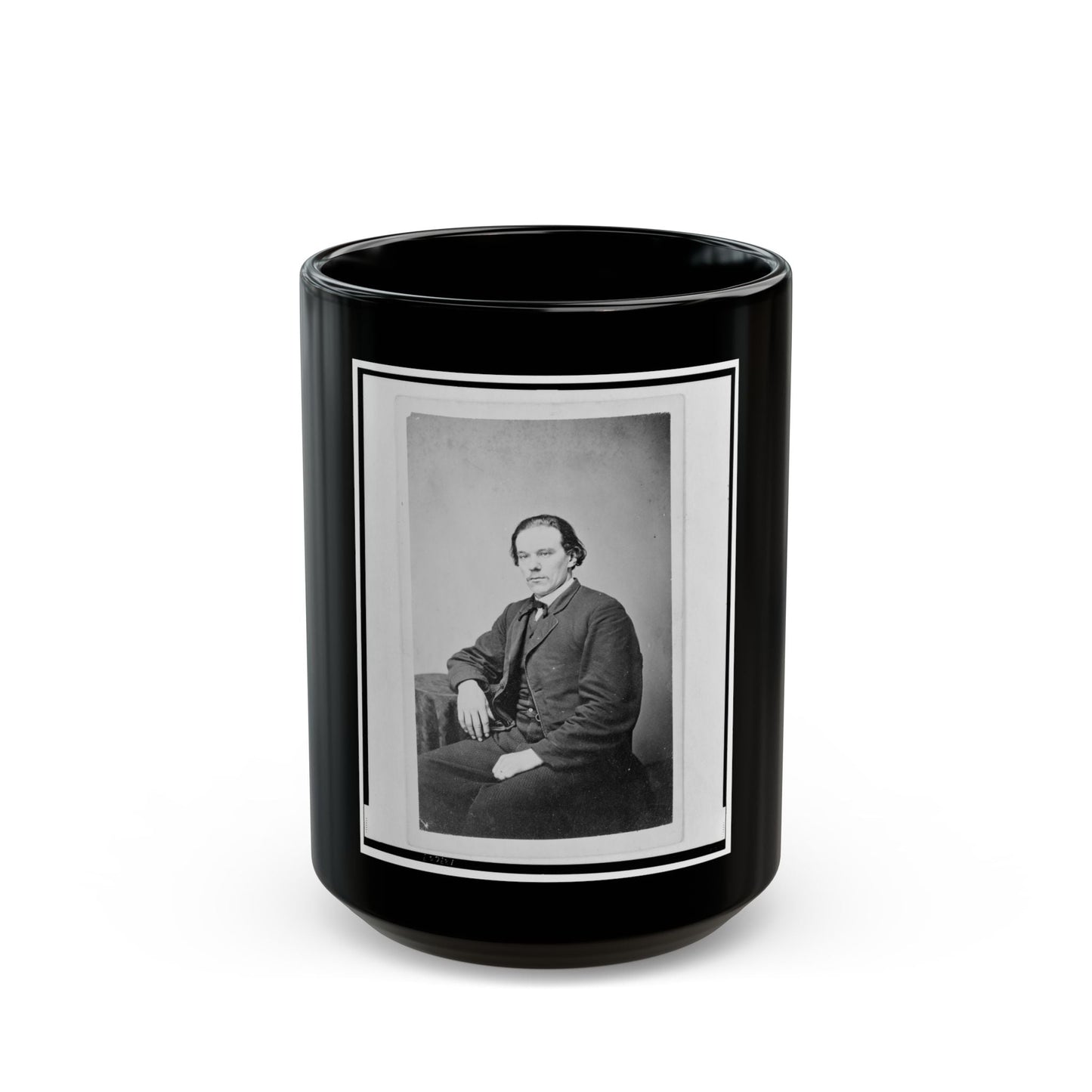 Aze Klein, Three-Quarter Length Portrait, Seated, Facing Slightly Left (U.S. Civil War) Black Coffee Mug