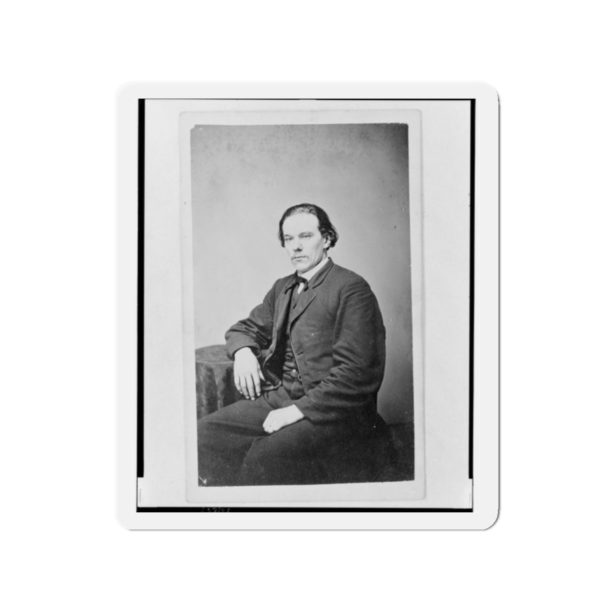 Aze Klein, Three-Quarter Length Portrait, Seated, Facing Slightly Left (U.S. Civil War) Refrigerator Magnet-2" x 2"-The Sticker Space