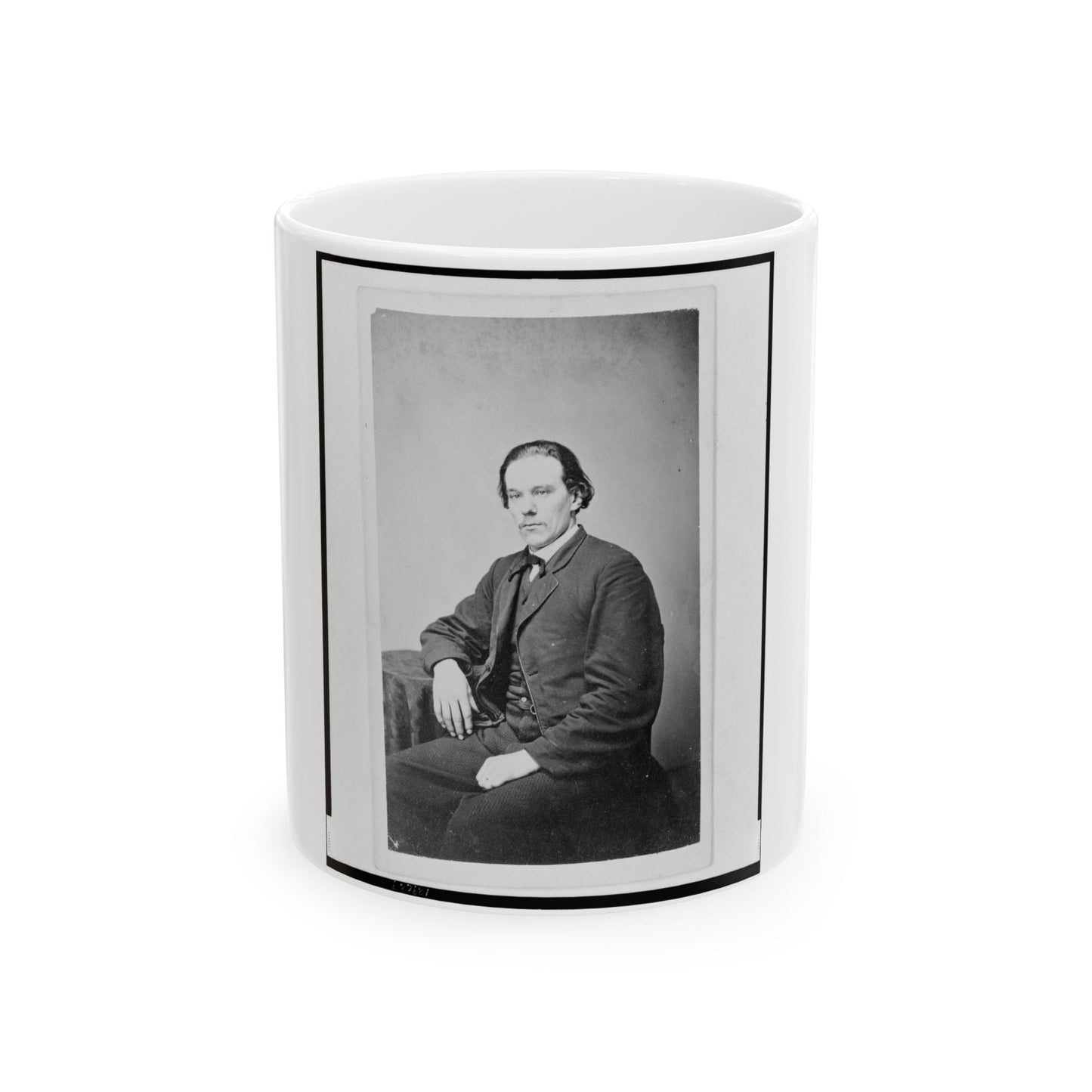 Aze Klein, Three-Quarter Length Portrait, Seated, Facing Slightly Left (U.S. Civil War) White Coffee Mug