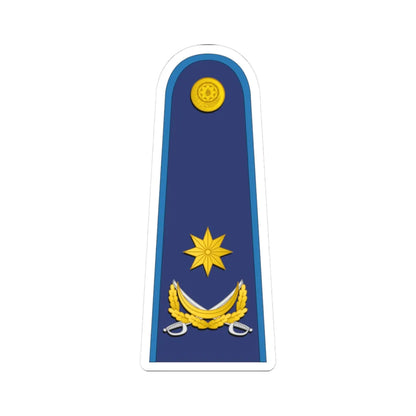 Azerbaijan AirForce OF 6 (Azerbaijan) (Military Rank) STICKER Vinyl Kiss-Cut Decal 3 Inch White - The Sticker Space
