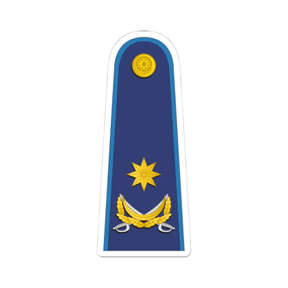 Azerbaijan AirForce OF 6 (Azerbaijan) (Military Rank) STICKER Vinyl Kiss-Cut Decal 4 Inch White - The Sticker Space