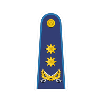 Azerbaijan AirForce OF 7 (Azerbaijan) (Military Rank) STICKER Vinyl Kiss-Cut Decal 2 Inch White - The Sticker Space