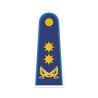 Azerbaijan AirForce OF 7 (Azerbaijan) (Military Rank) STICKER Vinyl Kiss-Cut Decal 3 Inch White - The Sticker Space