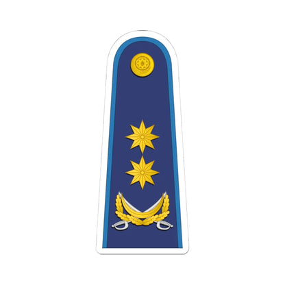 Azerbaijan AirForce OF 7 (Azerbaijan) (Military Rank) STICKER Vinyl Kiss-Cut Decal 4 Inch White - The Sticker Space