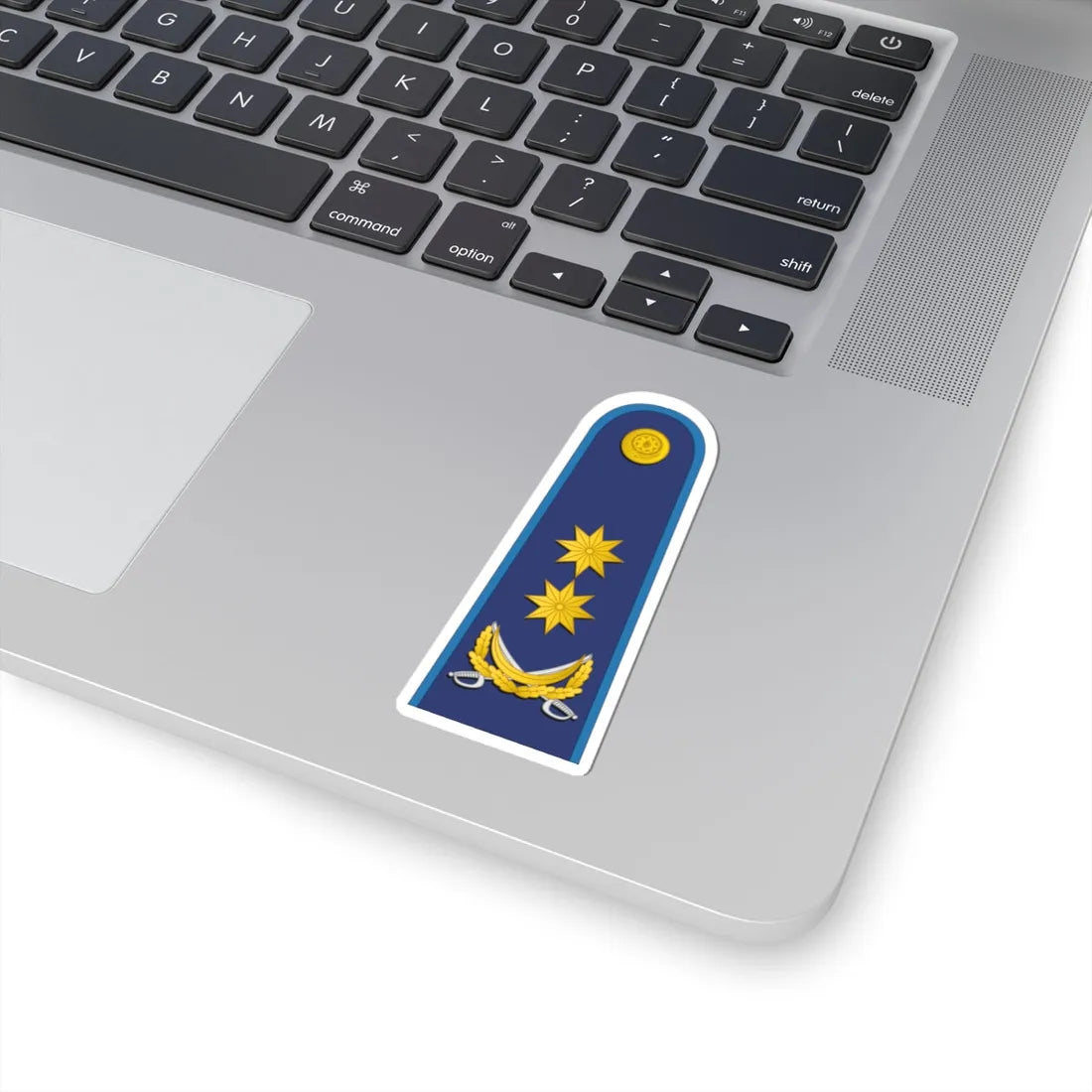 Azerbaijan AirForce OF 7 (Azerbaijan) (Military Rank) STICKER Vinyl Kiss-Cut Decal - The Sticker Space