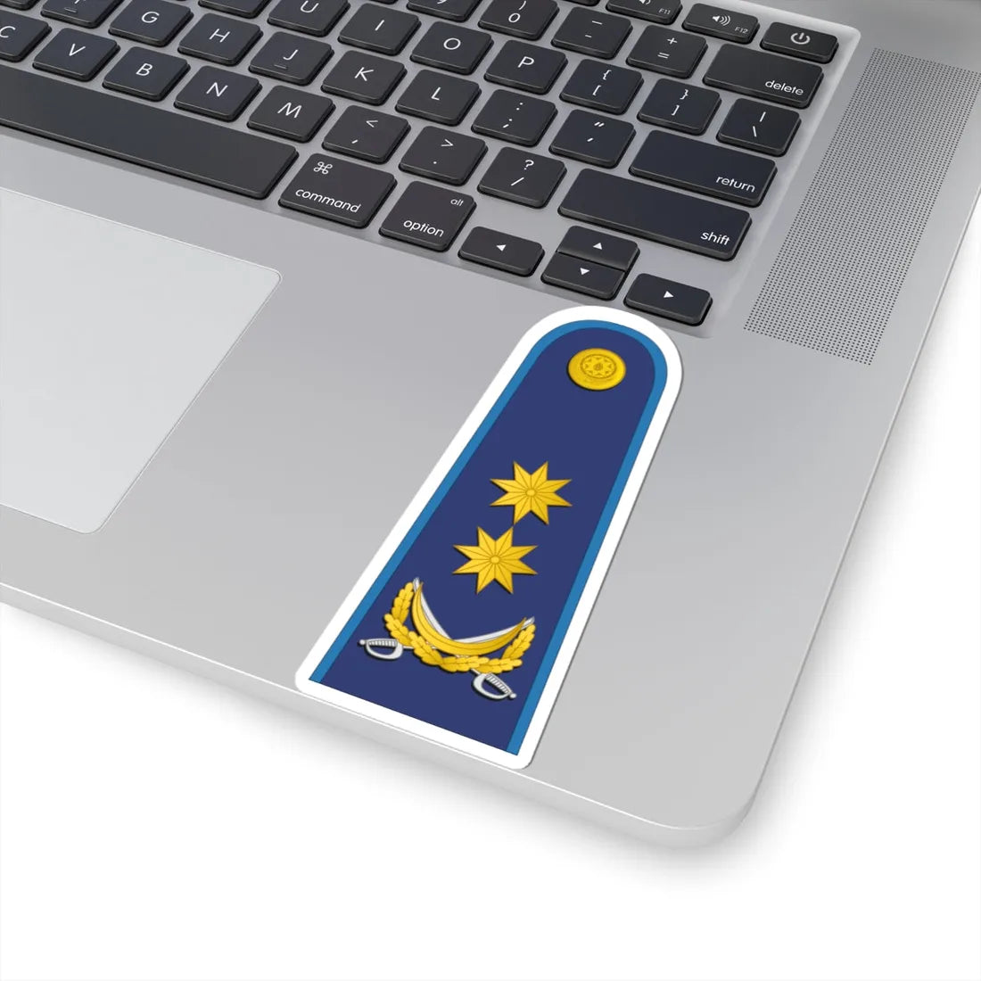 Azerbaijan AirForce OF 7 (Azerbaijan) (Military Rank) STICKER Vinyl Kiss-Cut Decal - The Sticker Space