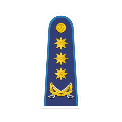 Azerbaijan AirForce OF 8 (Azerbaijan) (Military Rank) STICKER Vinyl Kiss-Cut Decal 2 Inch White - The Sticker Space