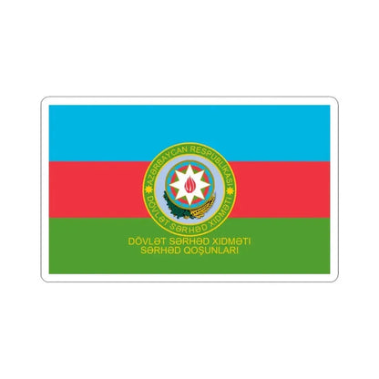 Azerbaijan Border Guards Standard Reverse (Azerbaijan) STICKER Vinyl Kiss-Cut Decal 3 Inch White - The Sticker Space