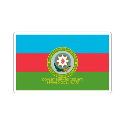 Azerbaijan Border Guards Standard Reverse (Azerbaijan) STICKER Vinyl Kiss-Cut Decal 6 Inch White - The Sticker Space