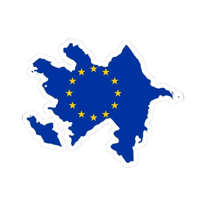Azerbaijan EU (Azerbaijan) STICKER Vinyl Kiss-Cut Decal 3 Inch White - The Sticker Space