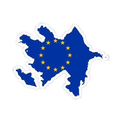 Azerbaijan EU (Azerbaijan) STICKER Vinyl Kiss-Cut Decal 4 Inch White - The Sticker Space