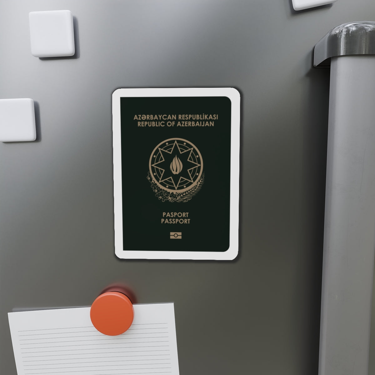 Azerbaijan Passport - Die-Cut Magnet-The Sticker Space