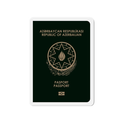 Azerbaijan Passport - Die-Cut Magnet-4" x 4"-The Sticker Space