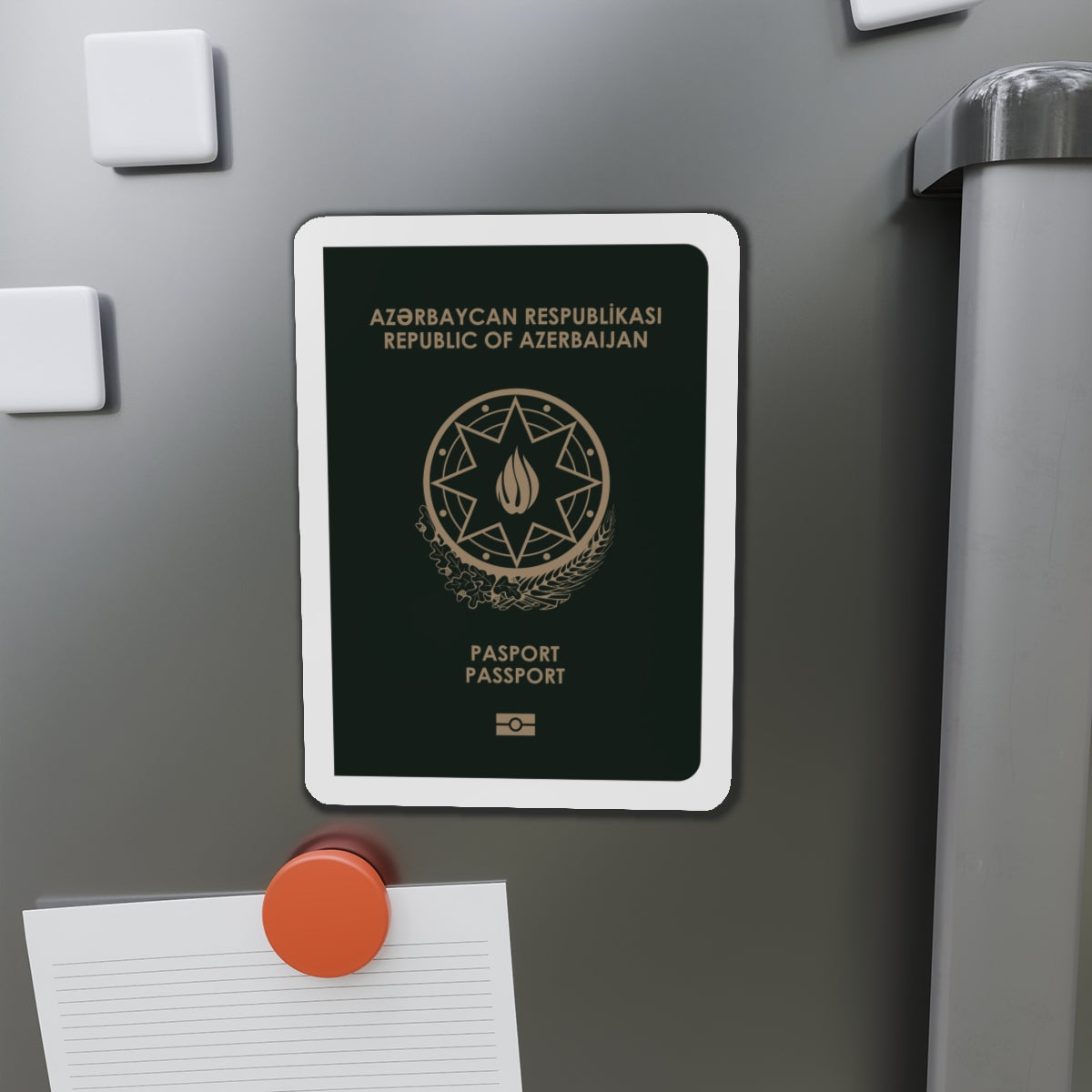 Azerbaijan Passport - Die-Cut Magnet-The Sticker Space