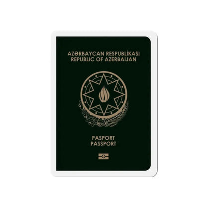Azerbaijan Passport - Refrigerator Magnet 5 Inch - The Sticker Space