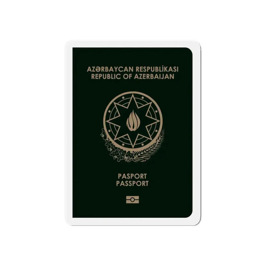 Azerbaijan Passport - Refrigerator Magnet 6 Inch - The Sticker Space