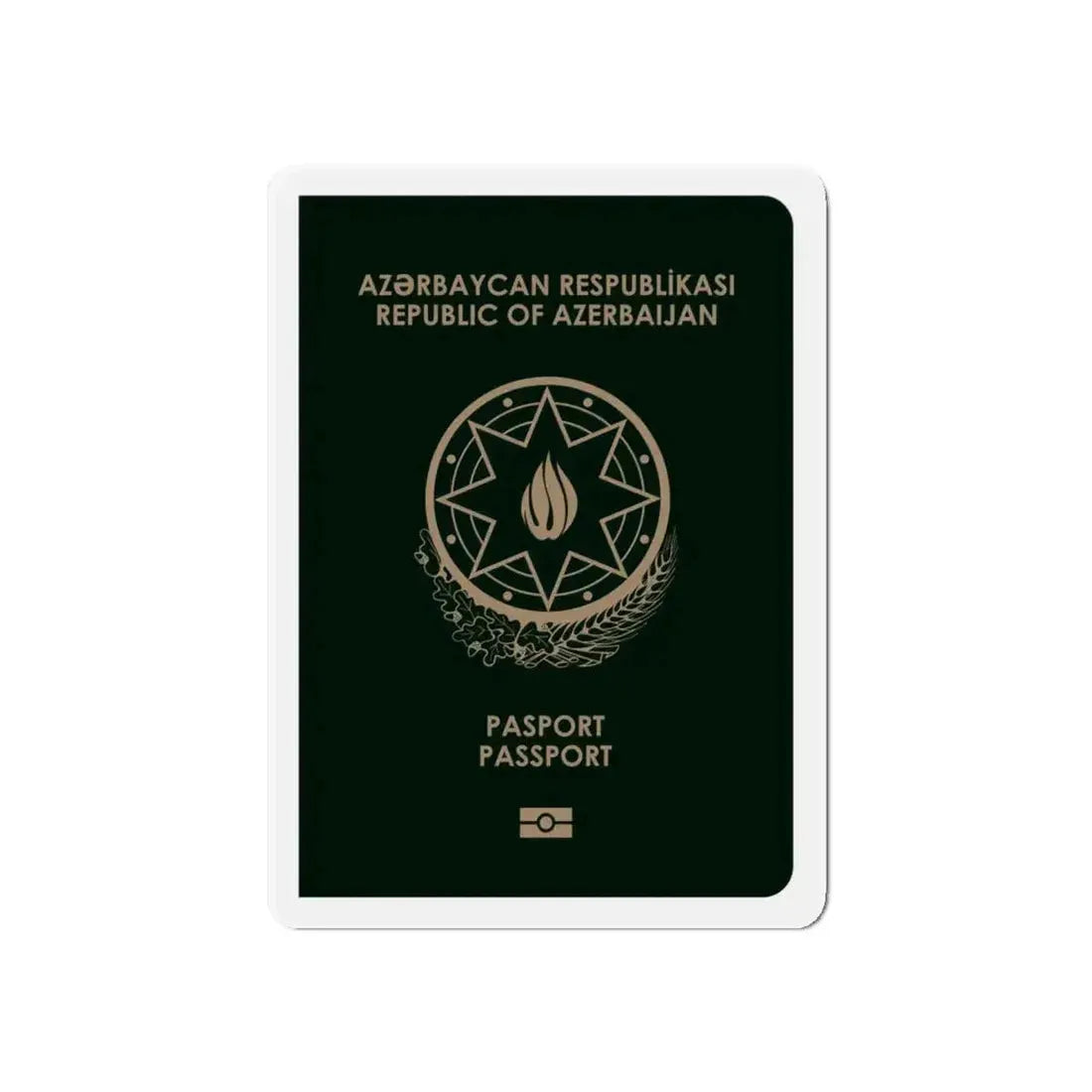 Azerbaijan Passport - Refrigerator Magnet - The Sticker Space