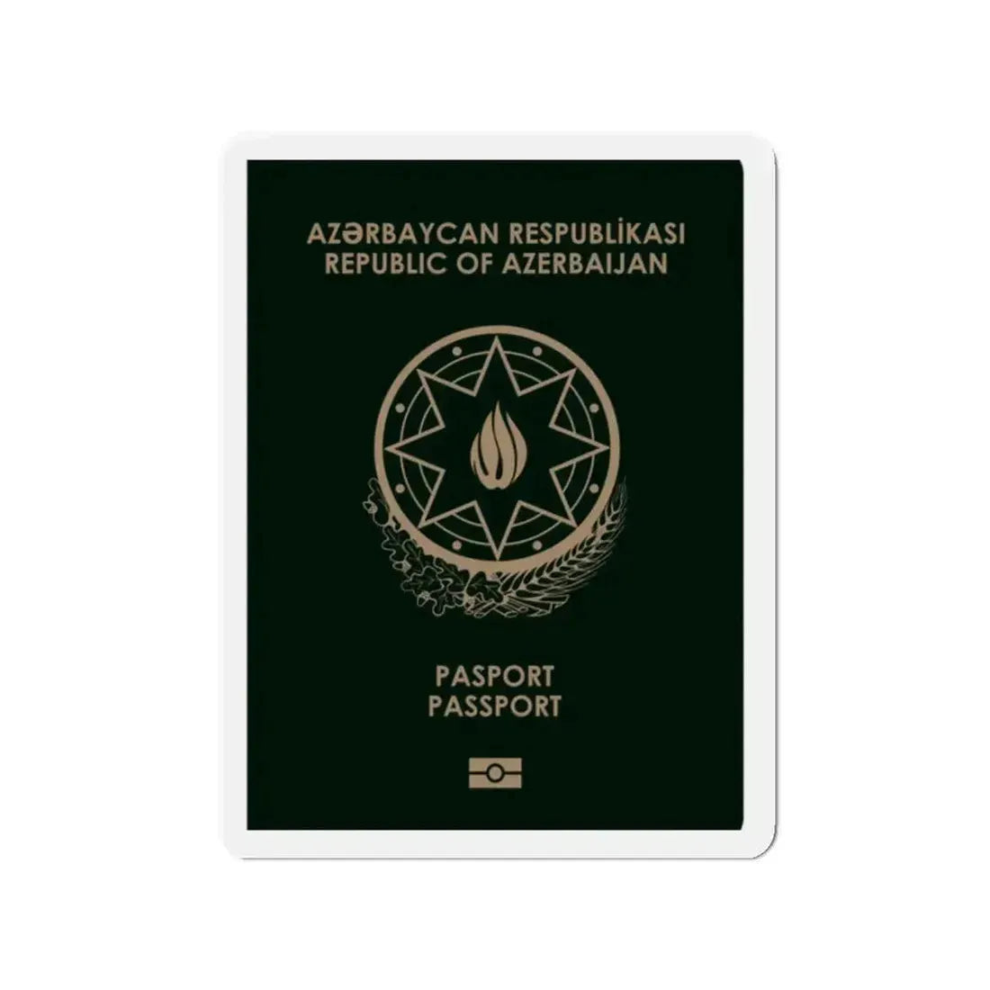 Azerbaijan Passport - Refrigerator Magnet - The Sticker Space