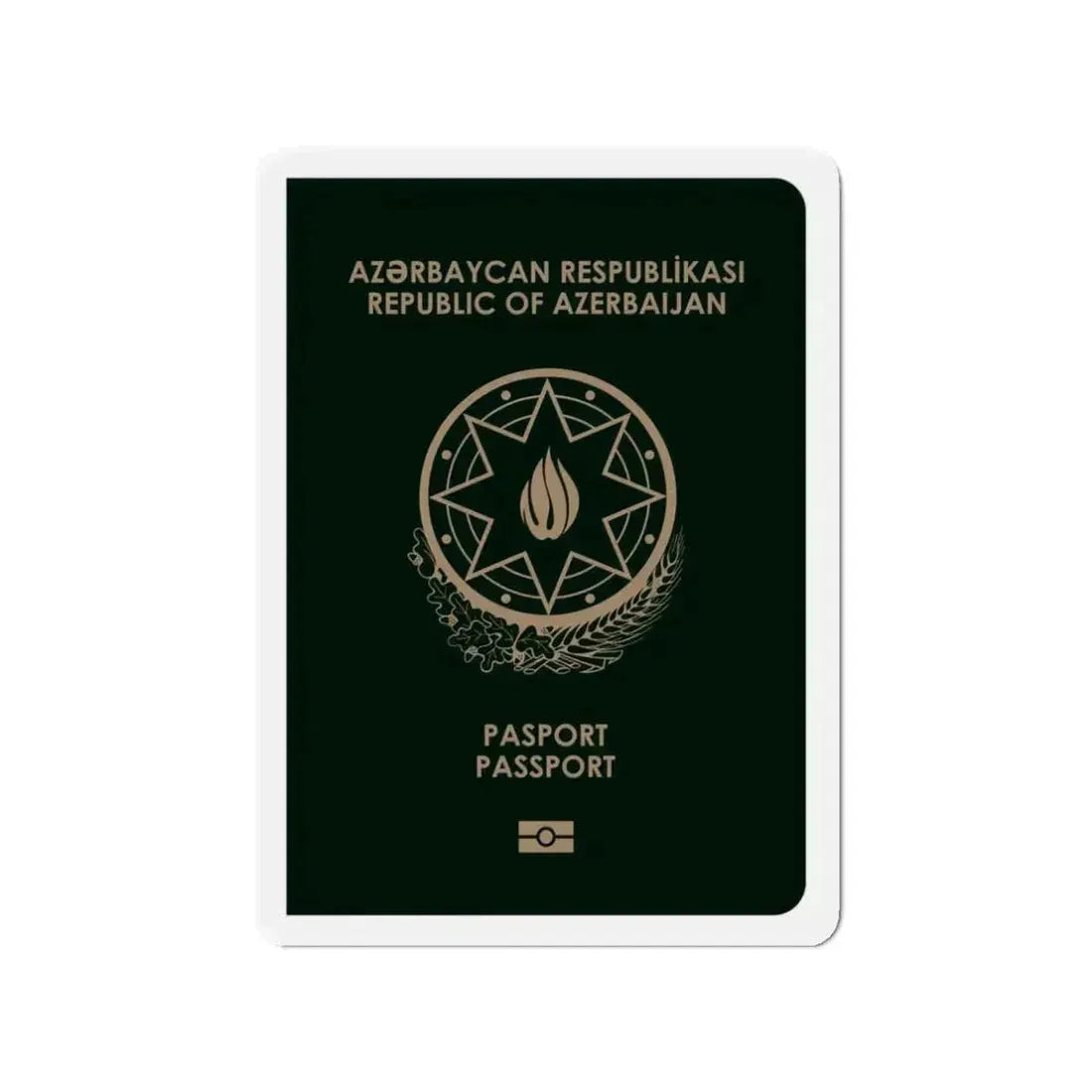 Azerbaijan Passport - Refrigerator Magnet - The Sticker Space