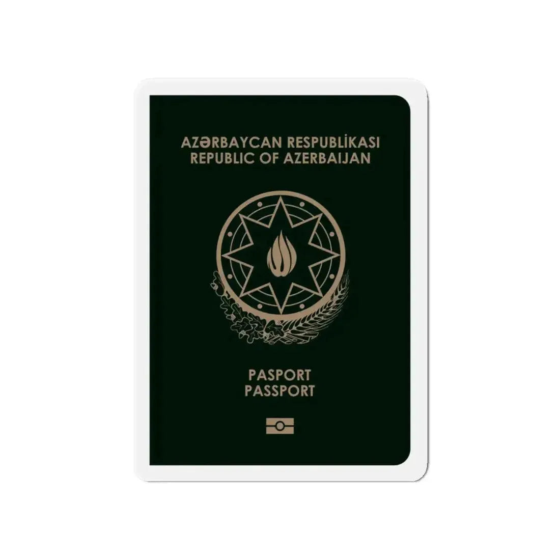 Azerbaijan Passport - Refrigerator Magnet - The Sticker Space