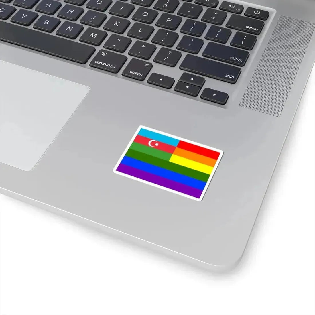 Azerbaijan rainbow flag (Azerbaijan) STICKER Vinyl Kiss-Cut Decal - The Sticker Space
