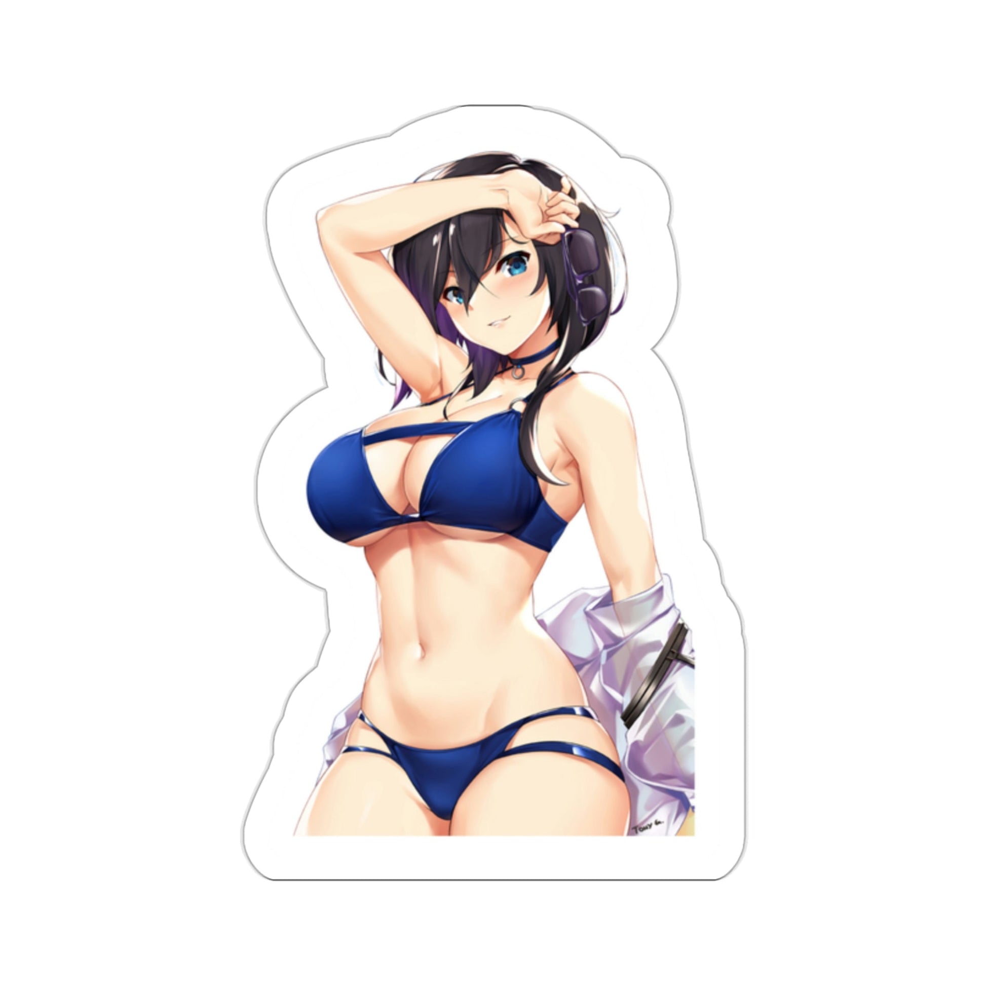 Sexy anime girl Stickers, Bikin Anime girl stickers