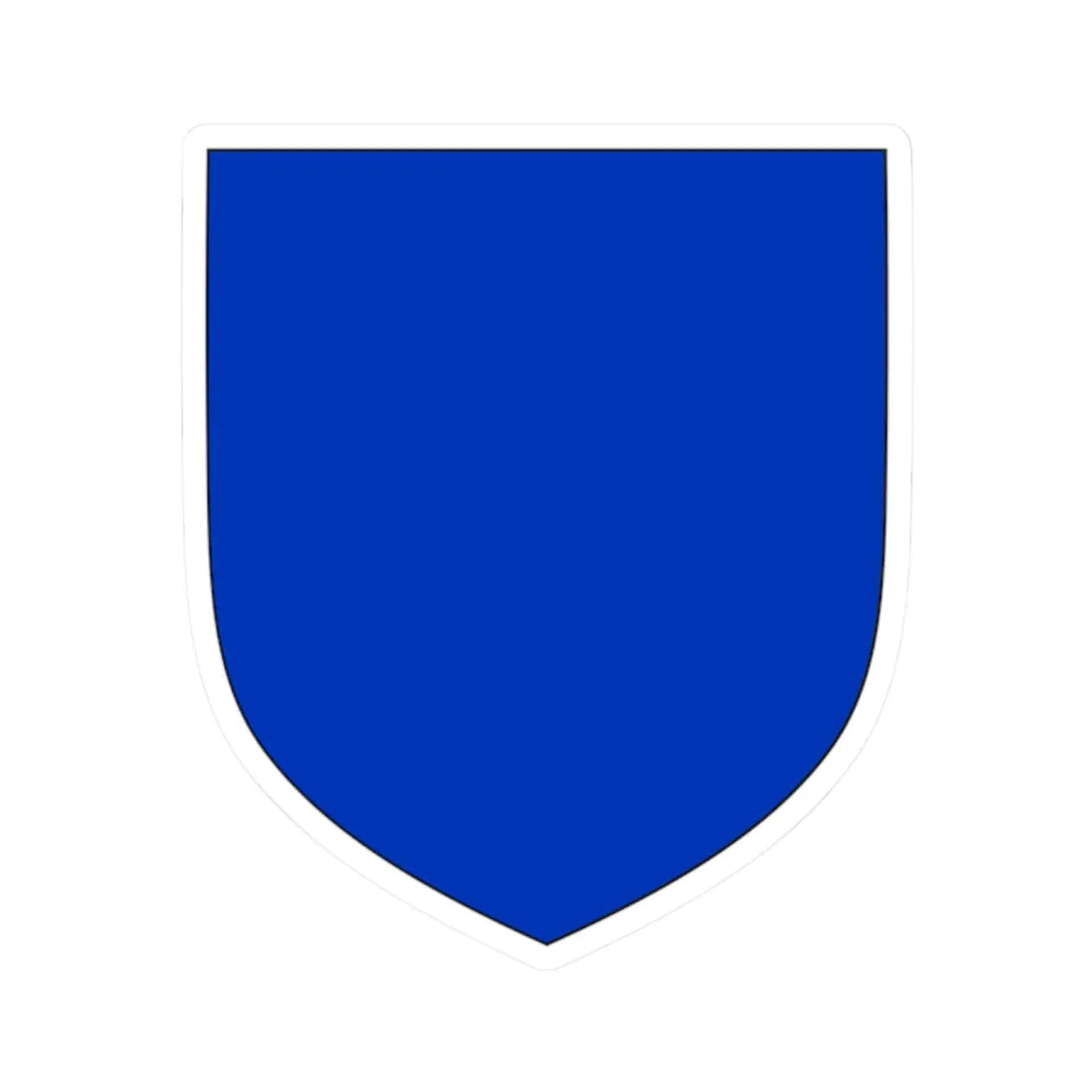 Azure Heraldic Shield (Spain) (Coat of Arms) STICKER Vinyl Kiss-Cut Decal 2 Inch White - The Sticker Space