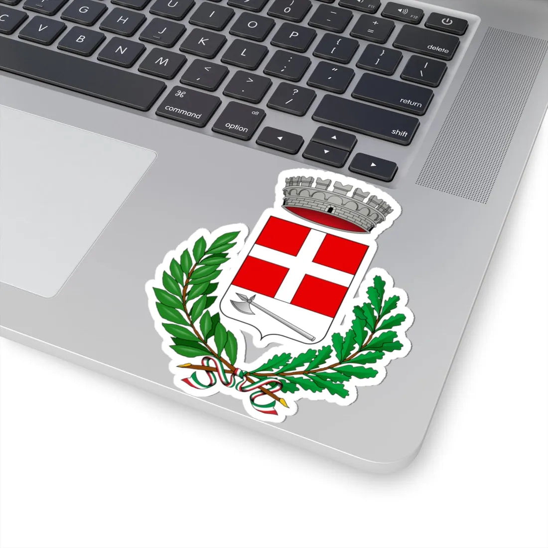 Azzano dAsti-Stemma (Italy) (Coat of Arms) STICKER Vinyl Kiss-Cut Decal - The Sticker Space