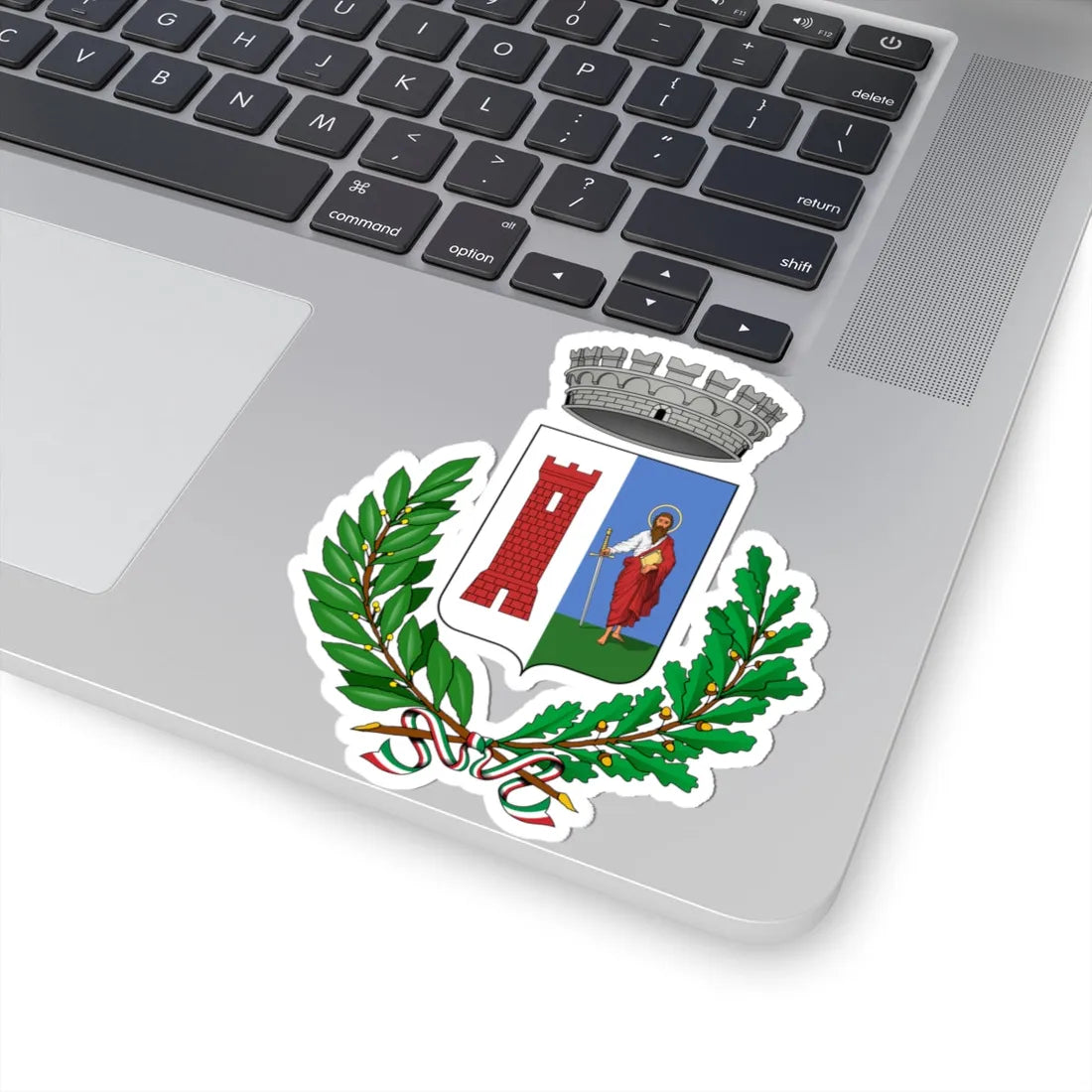 Azzano San Paolo-Stemma (Italy) (Coat of Arms) STICKER Vinyl Kiss-Cut Decal - The Sticker Space