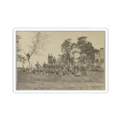 B Company, 22D New York State Militia Near Harpers Ferry, Va., 1861 I.E.1862 (U.S. Civil War) STICKER Vinyl Kiss-Cut Decal 3 Inch White - The Sticker Space