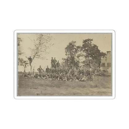 B Company, 22D New York State Militia Near Harpers Ferry, Va., 1861 I.E.1862 (U.S. Civil War) STICKER Vinyl Kiss-Cut Decal 6 Inch White - The Sticker Space