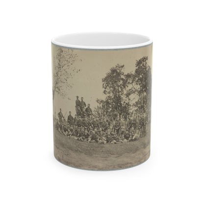 B Company, 22d New York State Militia Near Harpers Ferry, Va., 1861 I.E.1862 (U.S. Civil War) White Coffee Mug